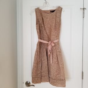 BCBG MaxAzria Champagne Color Cocktail Dress